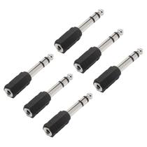 Kit 6 Plug Adaptador P2 Fêmea Stereo Para P10 Macho Stereo Kit 6 Plug Adaptador P2 Fêmea Stereo Para P10 Macho Stereo