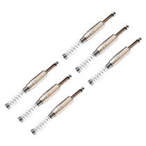 Kit 6 Plug P10 Macho Mono Com Mola Profissional Roxtone Kit 6 Plug P10 Macho Mono Com Mola Profissional Roxtone