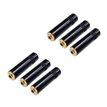 Kit 6 Plug P2 Fêmea Estéreo Jack Profissional Dourado MXT Kit 6 Plug P2 Fêmea Estéreo Jack Profissional Dourado MXT