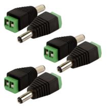 Kit 6 plug p4 macho c/borne 2,1x5,5x14mm