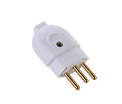 Kit 6 Plugue Macho 2P+T 20 A 250 V Tramontina Branco Kit 6 Plugue Macho 2P+T 20 A 250 V Tramontina Branco