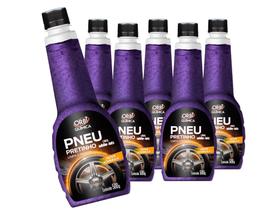 Kit 6 Pneu Pretinho Gel Limpa e Realça White Lub 500g ORBI QUÍMICA Limpa e Realça Pneus Tapetes