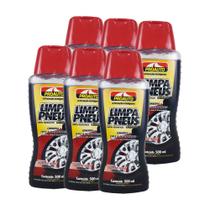 Kit 6 Pneu Pretinho Limpa Pneus Ultra Brilho 500ml Protege Kit 6 Pneu Pretinho Limpa Pneus Ultra Brilho 500ml Protege