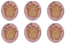 Kit 6 Pó Compacto Cor 03 Bege Médio 10gr - Ramona Make Up