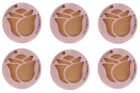 Kit 6 Pó Compacto Cor 05 Pêssego 10gr - Ramona Make Up