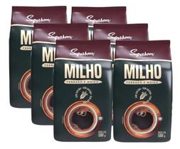 kit 6 Pó De Café De Milho Torrado E Moído Superbom 500g