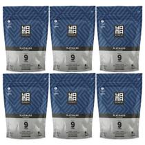 Kit 6 Pó Descolorante Platinado Profissional 9 Tons Efeito Rápido Yama Refil 300g