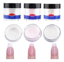Kit 6 Pó Flex Translucent Pink Powder Acrigel 28gm Unhas Kit 6 Pó Flex Translucent Pink Powder Acrigel 28gm Unhas