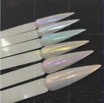 KIT 6 Pó Sereia Aurora Para Unha Nail Art Asa de Borboleta KIT 6 Pó Sereia Aurora Para Unha Nail Art Asa de Borboleta