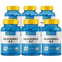 Kit 6 Polivitamínico 500Mg A - Z Profissional 120Cápsulas