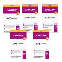 Kit 6 Polivitamínico Lavitan A-Z Mulher com 60 Comprimidos