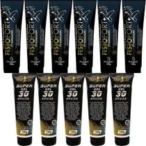 Kit 6 Pomada Fisiofort Premium 150G + 5 Super Gel 30 Ervas