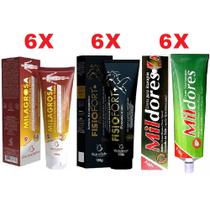 Kit 6 Pomada Massageadora Milagrosa + 6 Fisio Premium + 6 Mil Dores Kit 6 Pomada Massageadora Milagrosa + 6 Fisio Premium + 6 Mil Dores