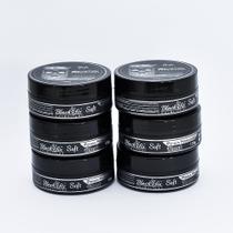kit 6 Pomadas Soft Black (preta) - Black Fix - (130g cada)