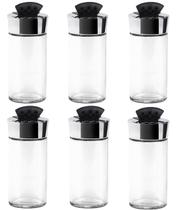 Kit 6 Porta Condimentos Redondo 2 em 1 Euro Home