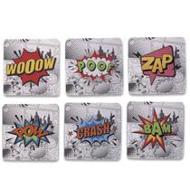 Kit 6 Porta Copos Comics Cozinha Criativa Geek Kit 6 Porta Copos Comics Cozinha Criativa Geek