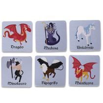 Kit 6 Porta Copos - Criaturas Míticas Kit 6 Porta Copos - Criaturas Míticas
