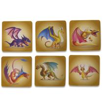 Kit 6 Porta Copos - Dragões Kit 6 Porta Copos - Dragões