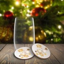 Kit 6 Porta Copos Natalinos em MDF Decoração Festiva para Bebidas e Descanso de Copos Kit 6 Porta Copos Natalinos em MDF Decoração Festiva para Bebidas e Descanso de Copos