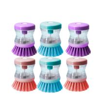 Kit 6 Porta Detergente Esponja Bucha Dispenser Pia Suporte 2 em 1 Líquido Sabão Cozinha Multiuso Panela Escovinha Limpeza Lava Louça