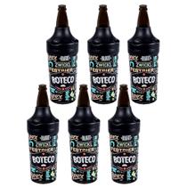 Kit 6 Porta Garrafa Camisinha 600ml Mantém Cerveja Gelada Estampado Lettering