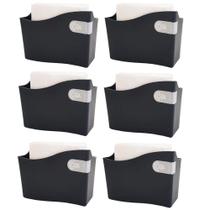 Kit 6 Porta Guardanapo Médio 14cm Suporte Guardanapo Mesa Restaurante Bar Brinox Preto Kit 6 Porta Guardanapo Médio 14cm Suporte Guardanapo Mesa Restaurante Bar Brinox Preto