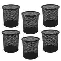 Kit 6 Porta Lápis Organizador Escritório Caneta Mesa Trecos