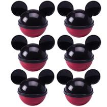 Kit 6 Porta Objetos Lembrancinha Aniversário Mickey 220ml - Plasútil Kit 6 Porta Objetos Lembrancinha Aniversário Mickey 220ml - Plasútil