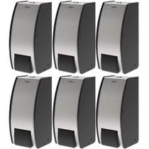 Kit 6 Porta para Sabonete Espuma de Parede Brinox Inox 800ml Acabamento Escovado Kit 6 Porta para Sabonete Espuma de Parede Brinox Inox 800ml Acabamento Escovado