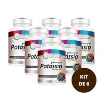 Kit 6 - potassio 100 mg 60 caps
