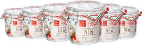 Kit 6 Pote De Vidro Transparente Para Condimentos 350ml