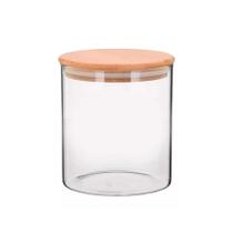 Kit 6 Pote Hermético 600ml Com Tampa De Cortiça Condimentos