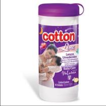 Kit 6 Pote Lenço Umedecido Cotton Line Baby Care Noturno - 40un Kit 6 Pote Lenço Umedecido Cotton Line Baby Care Noturno - 40un
