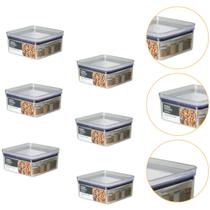 Kit 6 Pote Para Alimentos Tampa Hermética Lumini 1.060ML Kit 6 Pote Para Alimentos Tampa Hermética Lumini 1.060ML
