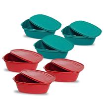 Kit 6 Potes Conservadores 1,6l Multiuso Praticidade Vedação