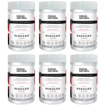 Kit 6 Potes Creme de Massagem Dagua Natural Pimenta Negra 1kg Redução de Medidas e Celulite
