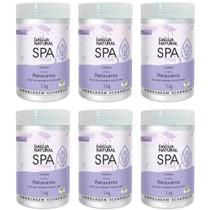 Kit 6 Potes Creme Relaxante Dagua Natural Spa Lavanda 1kg Óleo de Copaíba e Passiflora Hidrata e Relaxa a Pele