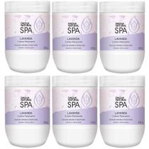 Kit 6 Potes Creme Relaxante Dagua Natural Spa Lavanda Óleo de Copaíba e Passiflora 650g Hidrata e Relaxa a Pele