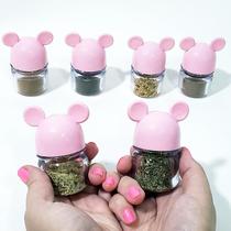 Kit 6 Potes de Temperos Rosa Ratinho