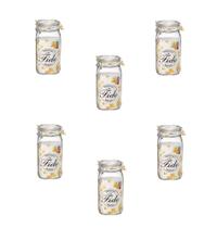 Kit 6 Potes de Vidro Hermético Originais FIDO Terrina 1500 ml Ø 10,6 mm Multiuso