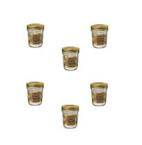 Kit 6 Potes de Vidro Quattro Stagioni 320 ml Para Conservas e Afins COM Tampa Original