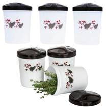 Kit 6 Potes Galinha Carijó 100ml 3 Toalhas Para Geladeira Kit 6 Potes Galinha Carijó 100ml 3 Toalhas Para Geladeira