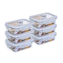 Kit 6 potes Hermeticos 640ml Branco GATO PANDA IMPORT
