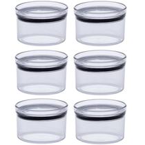 Kit 6 Potes Herméticos Lumini Empalhável Redondo 480ML 1164 Paramount Kit 6 Potes Herméticos Lumini Empalhável Redondo 480ML 1164 Paramount