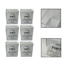 Kit 6 Potes Herméticos Organizadores Alimentos Sabão 615ml