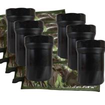 Kit 6 Potes Médios E 6 Organizadores Militar Camuflados Kit 6 Potes Médios E 6 Organizadores Militar Camuflados