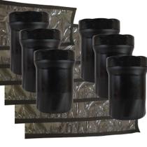 Kit 6 Potes Médios E 6 Organizadores Militar Pretos Kit 6 Potes Médios E 6 Organizadores Militar Pretos