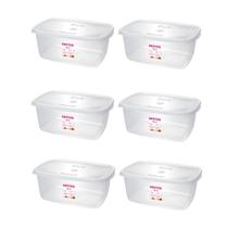 Kit 6 Potes P/Alimentos Organizador 3,2L Transparente-SANREMO Kit 6 Potes P/Alimentos Organizador 3,2L Transparente-SANREMO