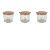 Kit 6 Potes Para Alimentos Com Tampa Hermético Acrilico 400 ML Potes Para Especiarias Kit 6 Potes Para Alimentos Com Tampa Hermético Acrilico 400 ML Potes Para Especiarias