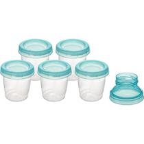 Kit 6 Potes para Armazenar Leite Buba